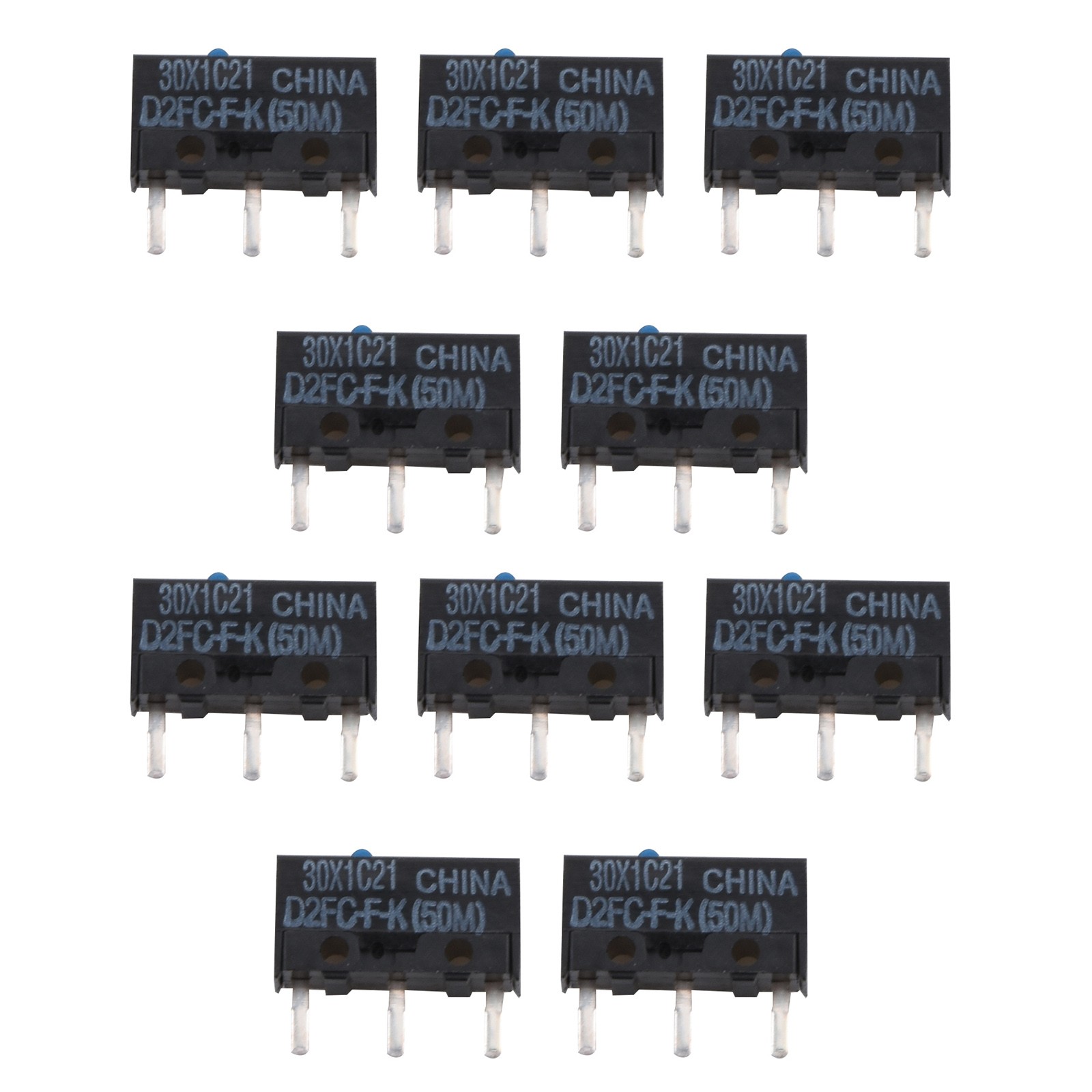 10Pack Original Genuine Micro Switch For Omron D2FC-F-K(50m) D2FC-F-K Mouse g