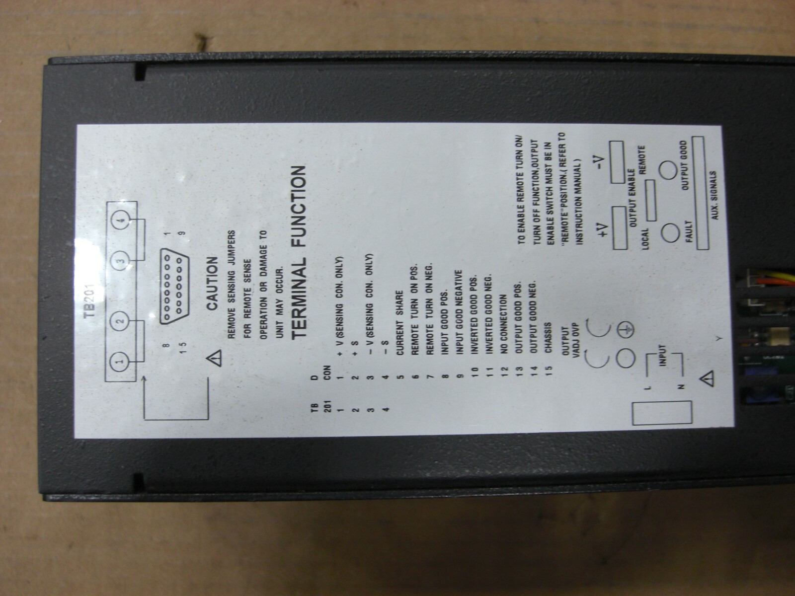Lambda Regulated Power Supply SE-500-3 115VAC - 24VDC