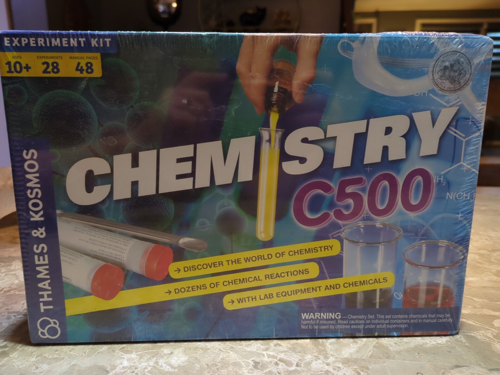 Thames & Kosmos Chemistry Chem C500 Science Kit w/ 28 Guided Experiment Kit 10+