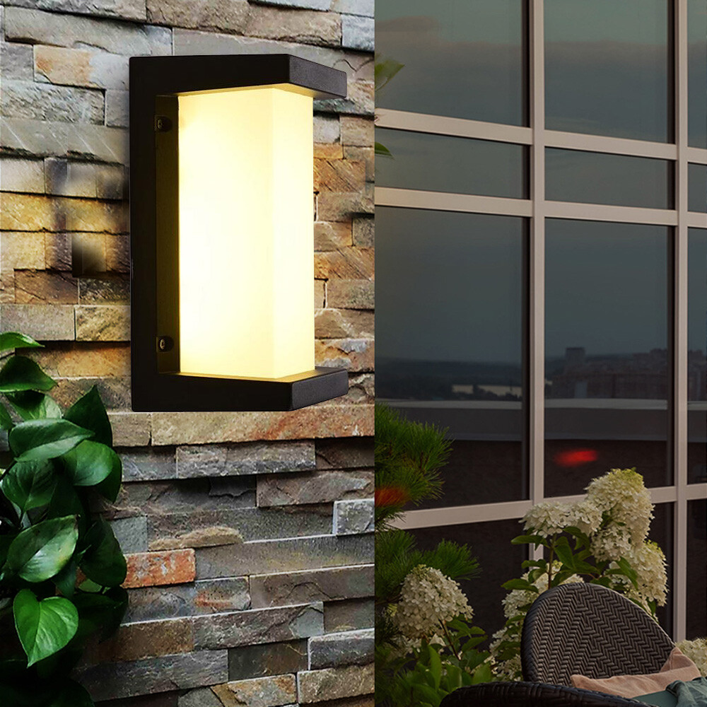 Modern Porch LED Sconce Light Waterproof Outdoor Indoor Wall Lamp Wall Fixture