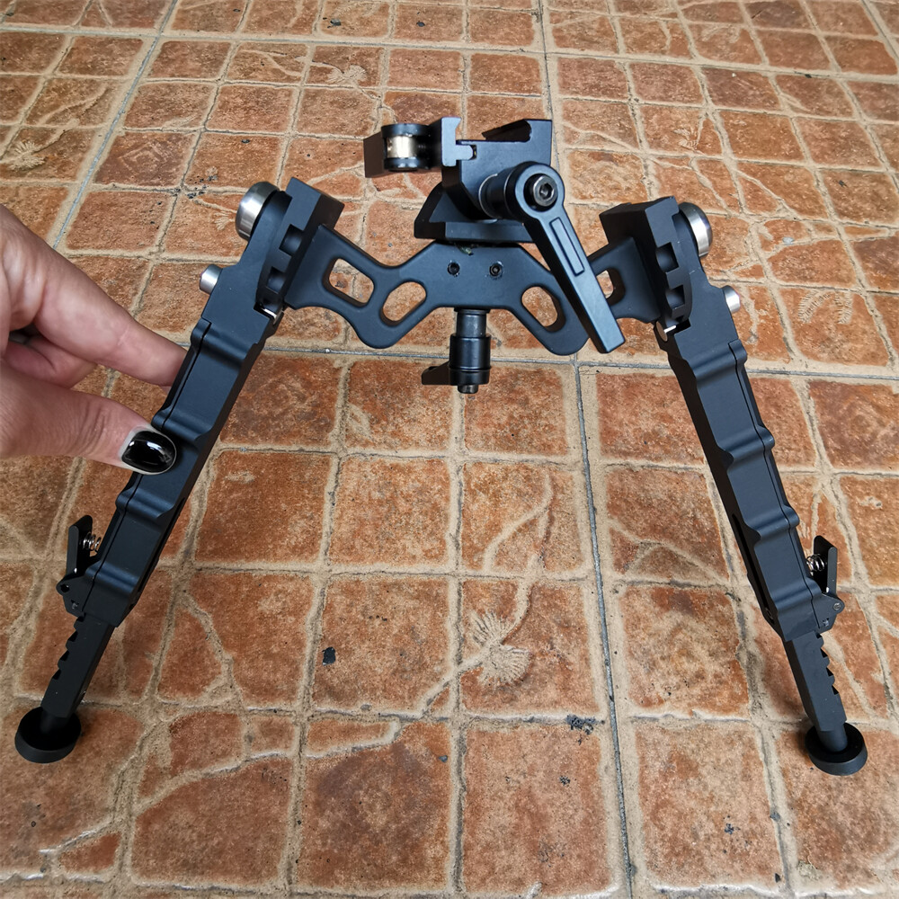 Rifle Bipod 360Degrees Swivel 7.5-9'' Adjustable Height Folding Design Picatinny