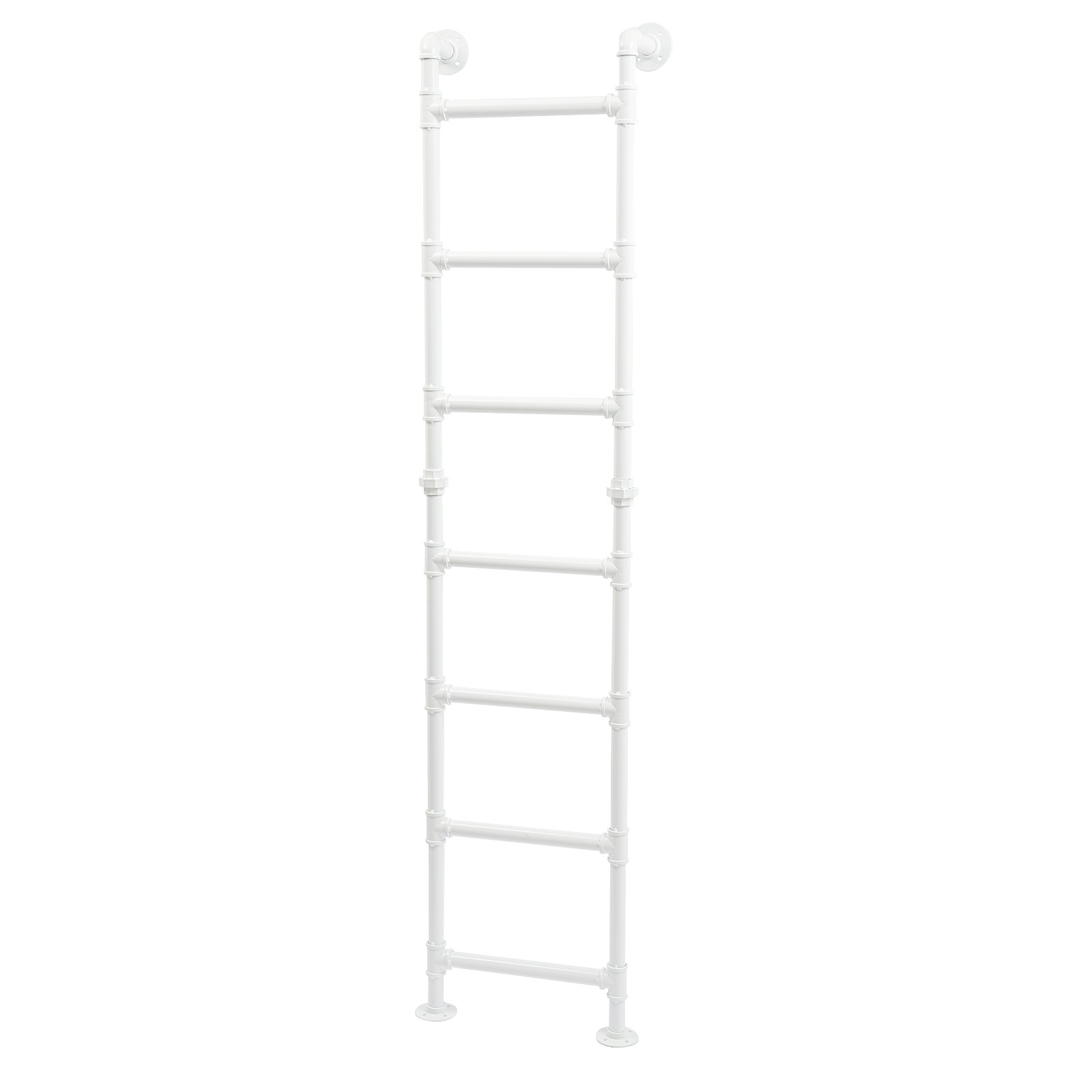 Modern 7-Step Bunk Bed Ladder - Space-Saving Carbon Steel Design
