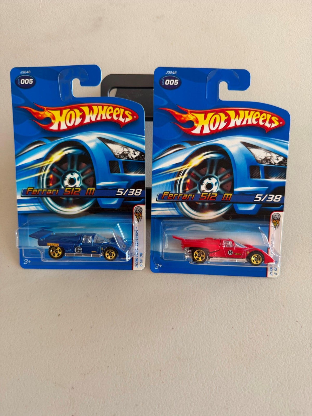 Hot Wheels 2006 First Editions Ferrari 512 M Lot of 2 A44