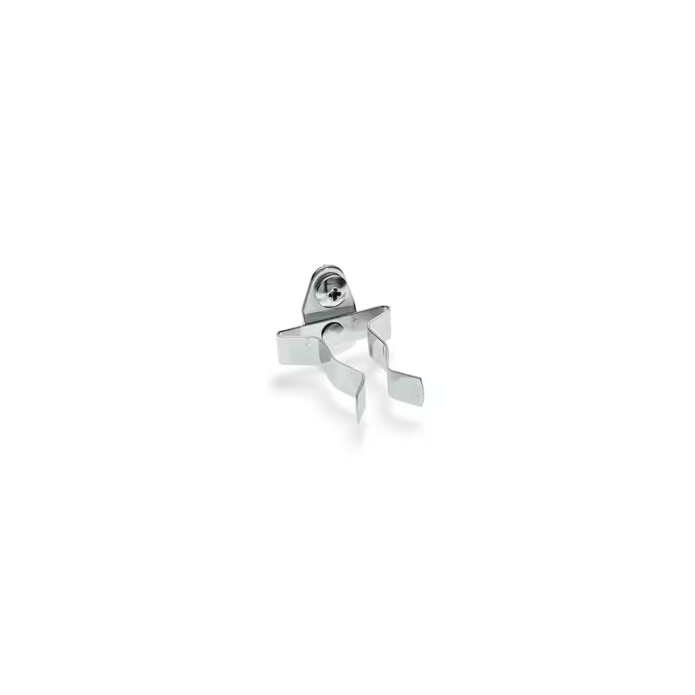 2 In. H X 4 In. W Zinc Plated Steel Pegboard Spring Clips, (10-Pack)