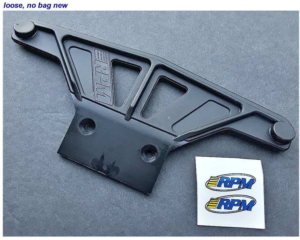 RPM Wide Front Bumper for Traxxas Rustler Stampede or Nitro Sport # 81162 Black