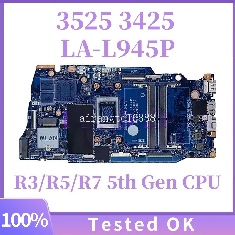 LA-L945P 035P38 For Dell inspiron 15 3525 3425 Motherboard R3/R5/R7 5th Gen