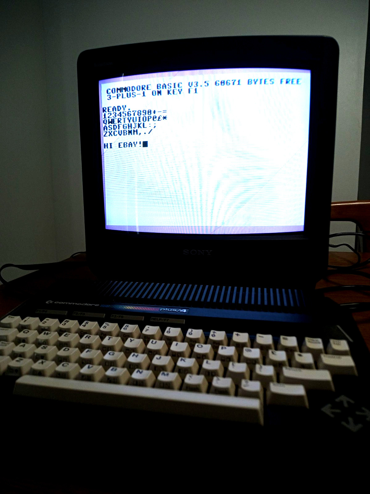 Commodore Plus/4 Computer. Tested and Working!
