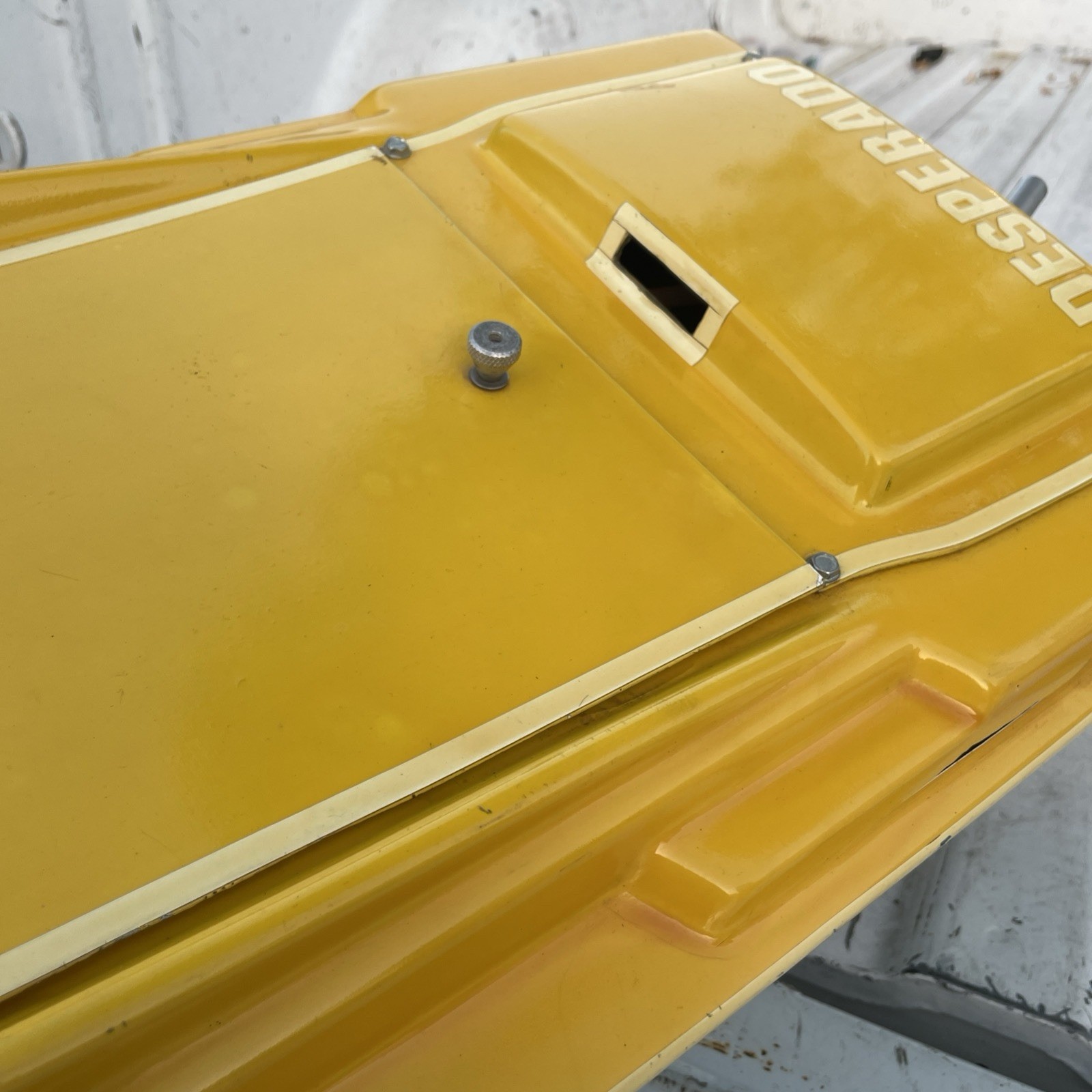 vintage Prather deep v speedboat k&b 7.5 engine