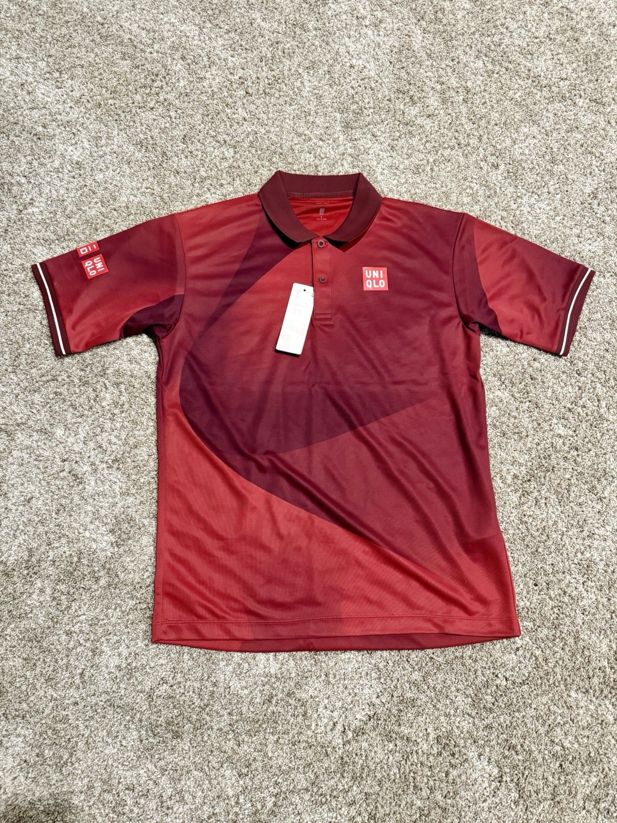 Uniqlo Tennis Men’s Polo Shirt Nishikori Kei Size L 2023 US Open
