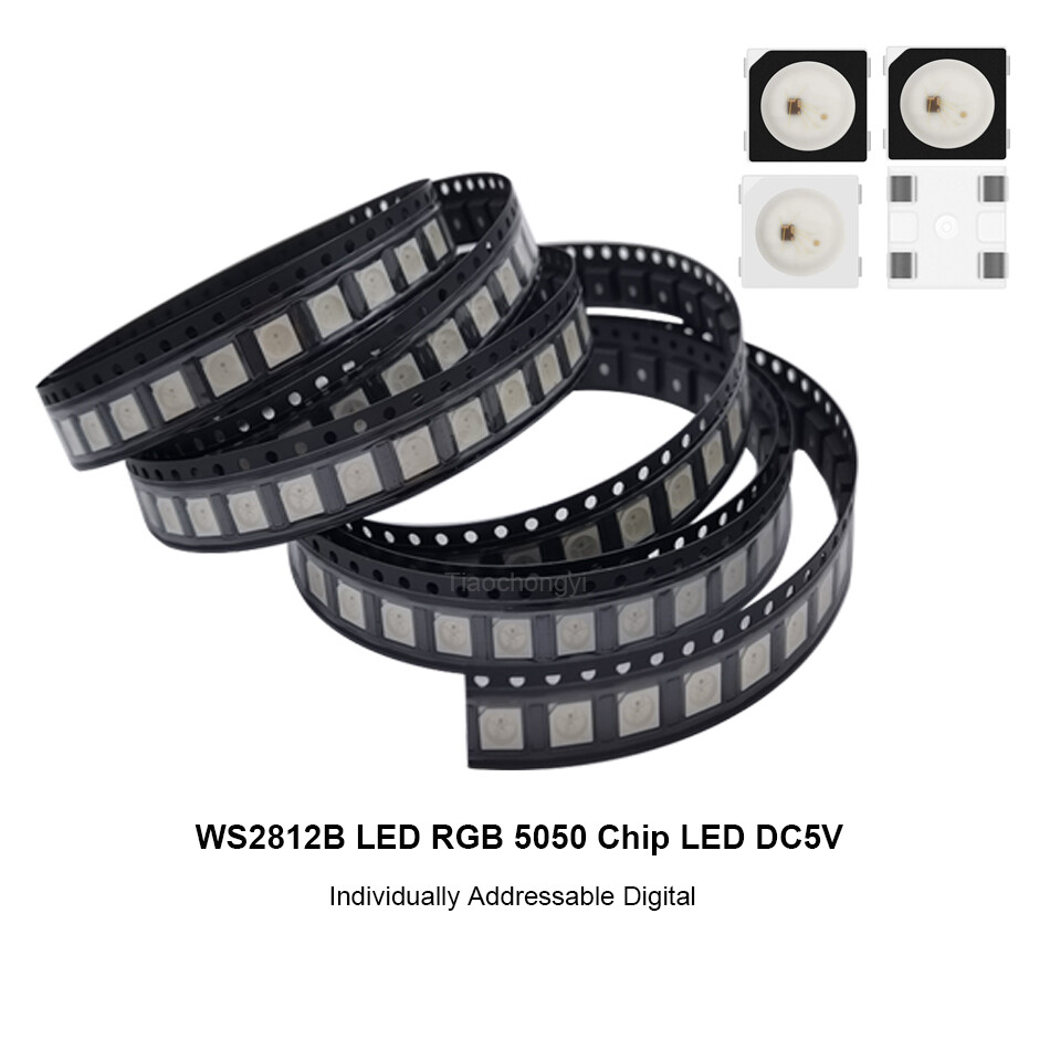 WS2812B RGB Full color LED Chip 5V 5050 WS2812 Individually Addressable Digital