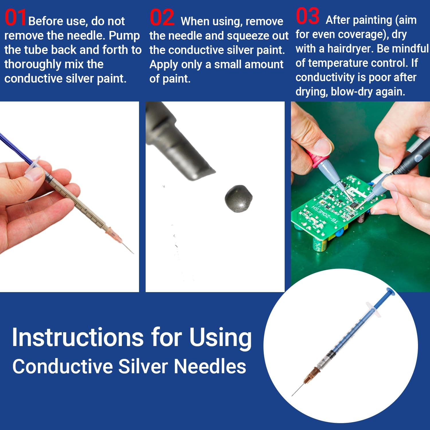 Jerliflyer silver conductive paste pen 0.7ML