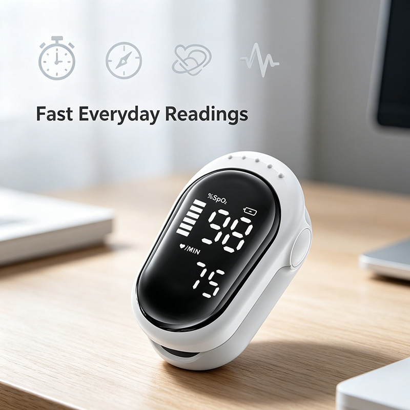 Pulse Oximeter Fingertip Oxygen Monitor Fingertip Portable Sports Wellness Meter