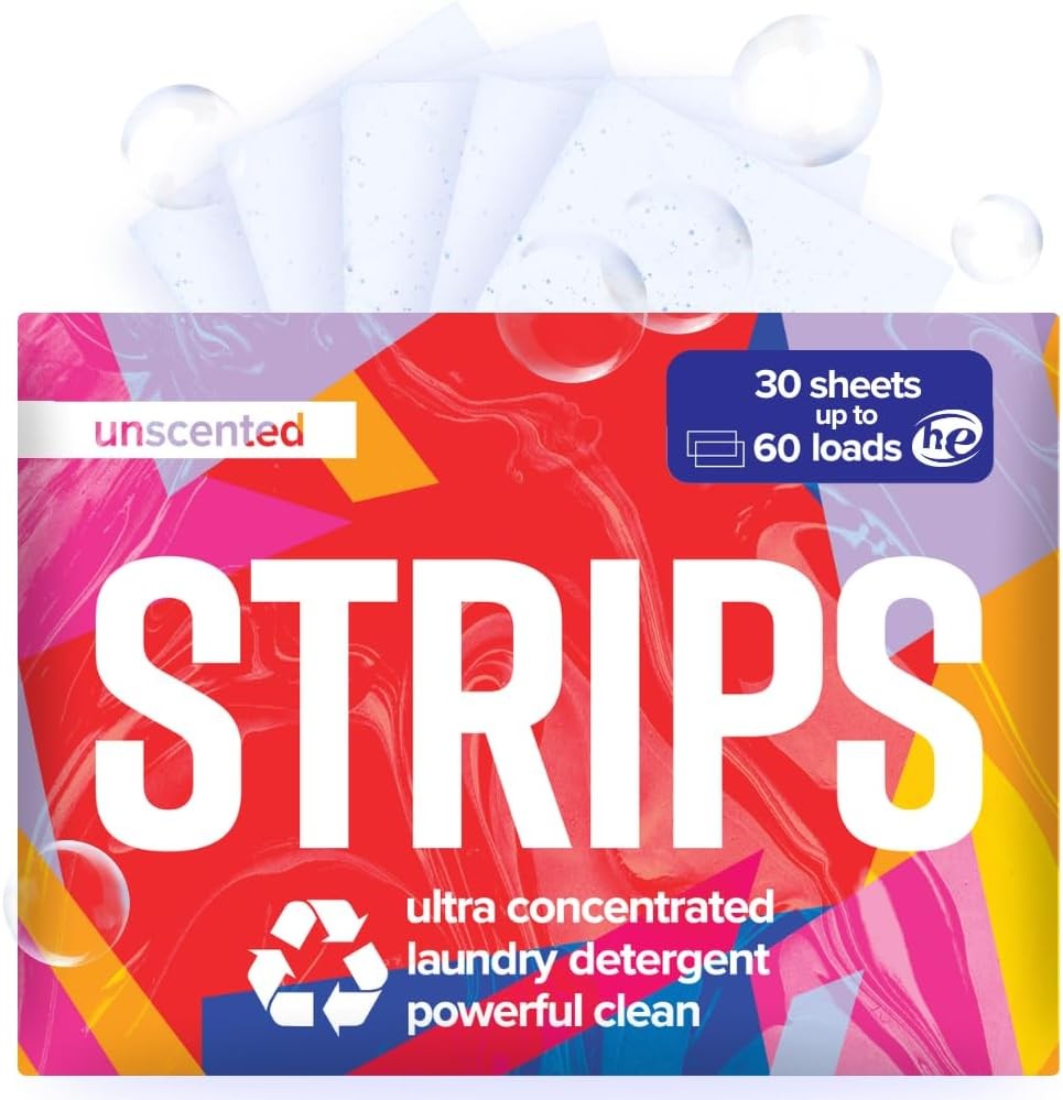 Laundry Deternt Sheets Unscented Fragrance Eco Liquidl