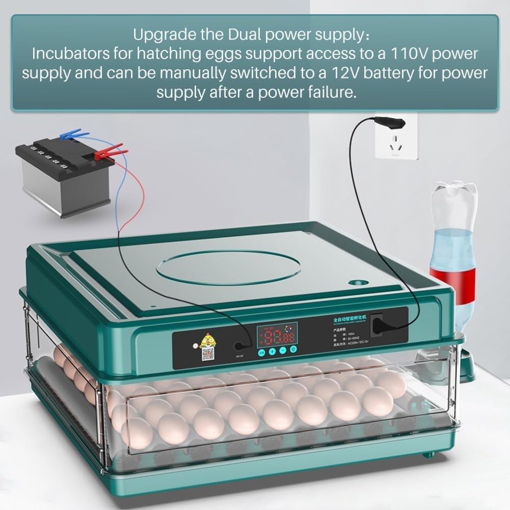 Automatic Egg Incubator 12-38 Egg Digital Poultry Hatcher Machine ith Automatic