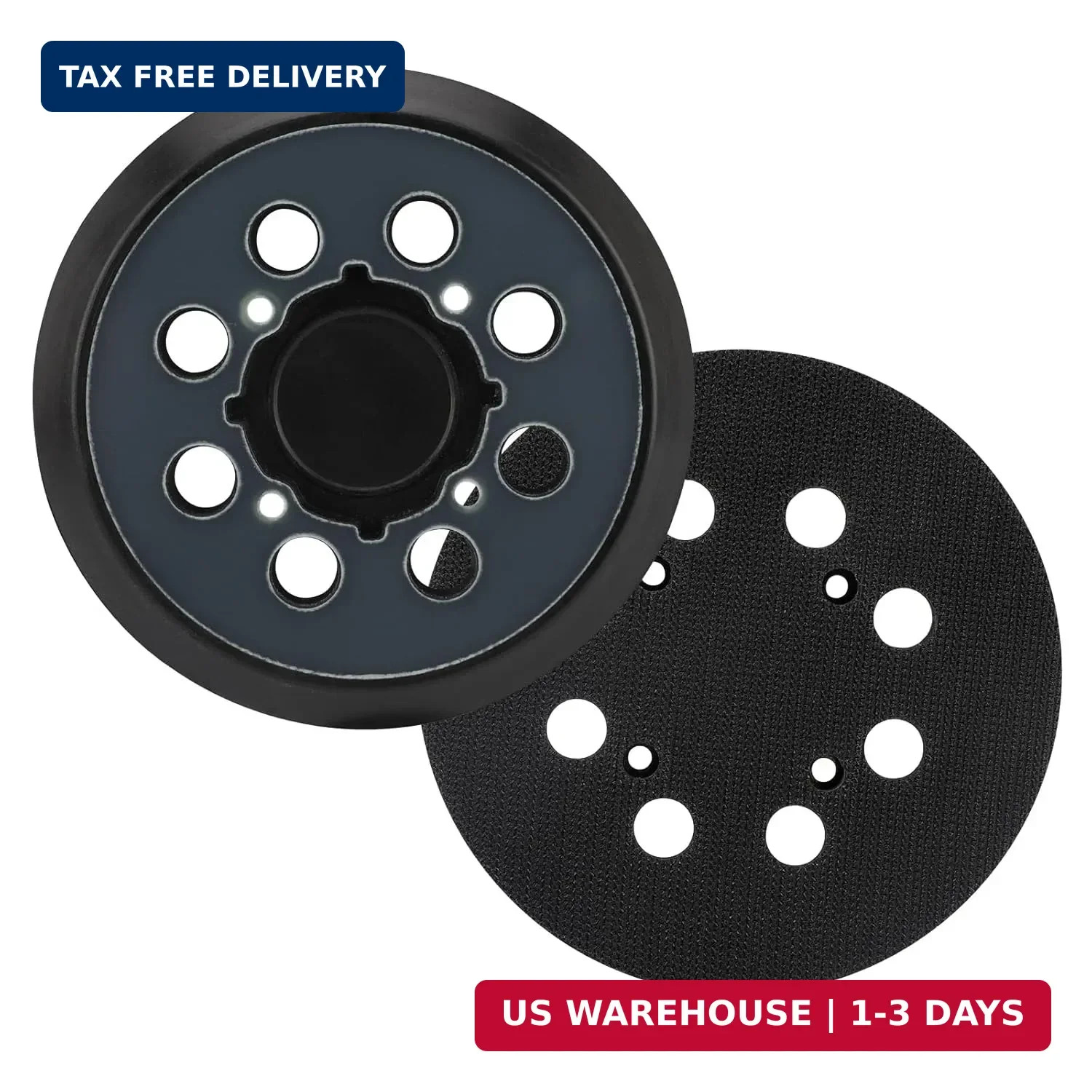 2 Pack Sander Pad for Dewalt DWE64233 & N329079, 5" 8 Hole Hook and Loop Orbital