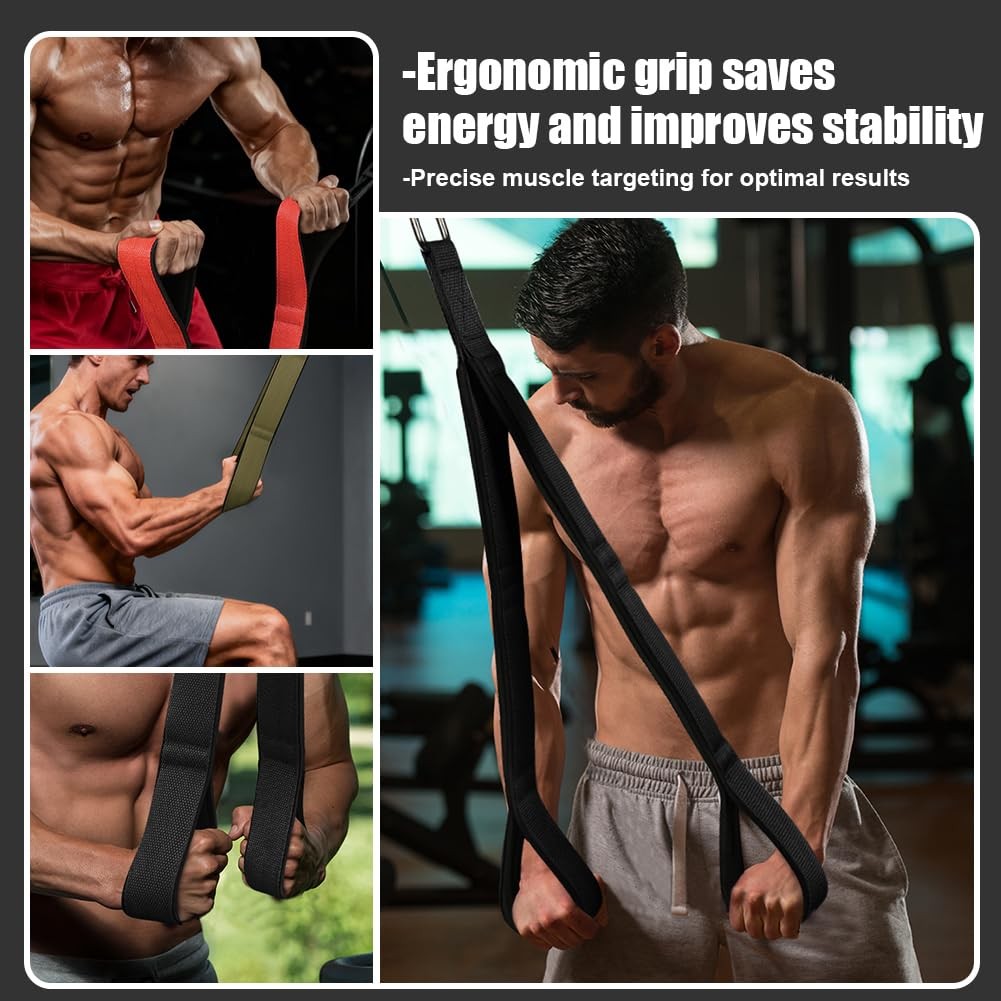 Tricep Rope Cable Attachment for Push Downs, Face Pulls & Full-Body Workouts