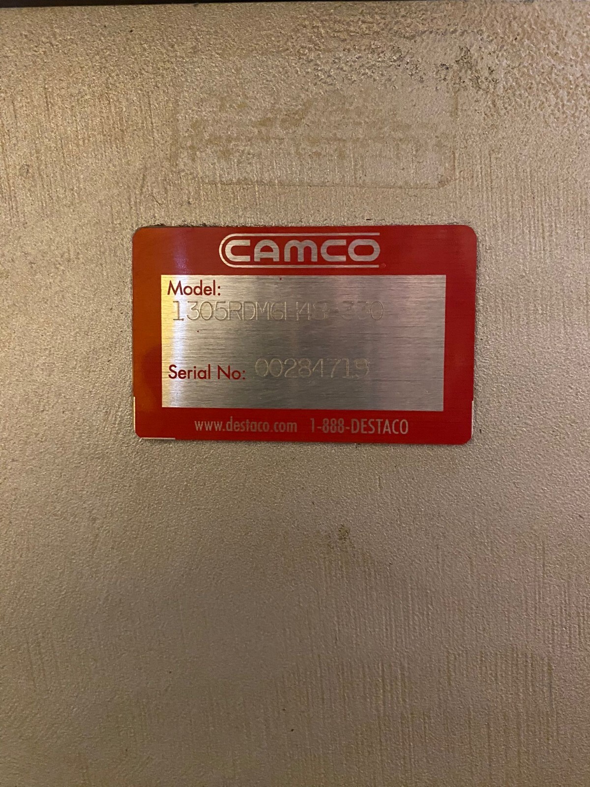 Camco Indexer Rotary Table - Model 1305RDM6H48-330