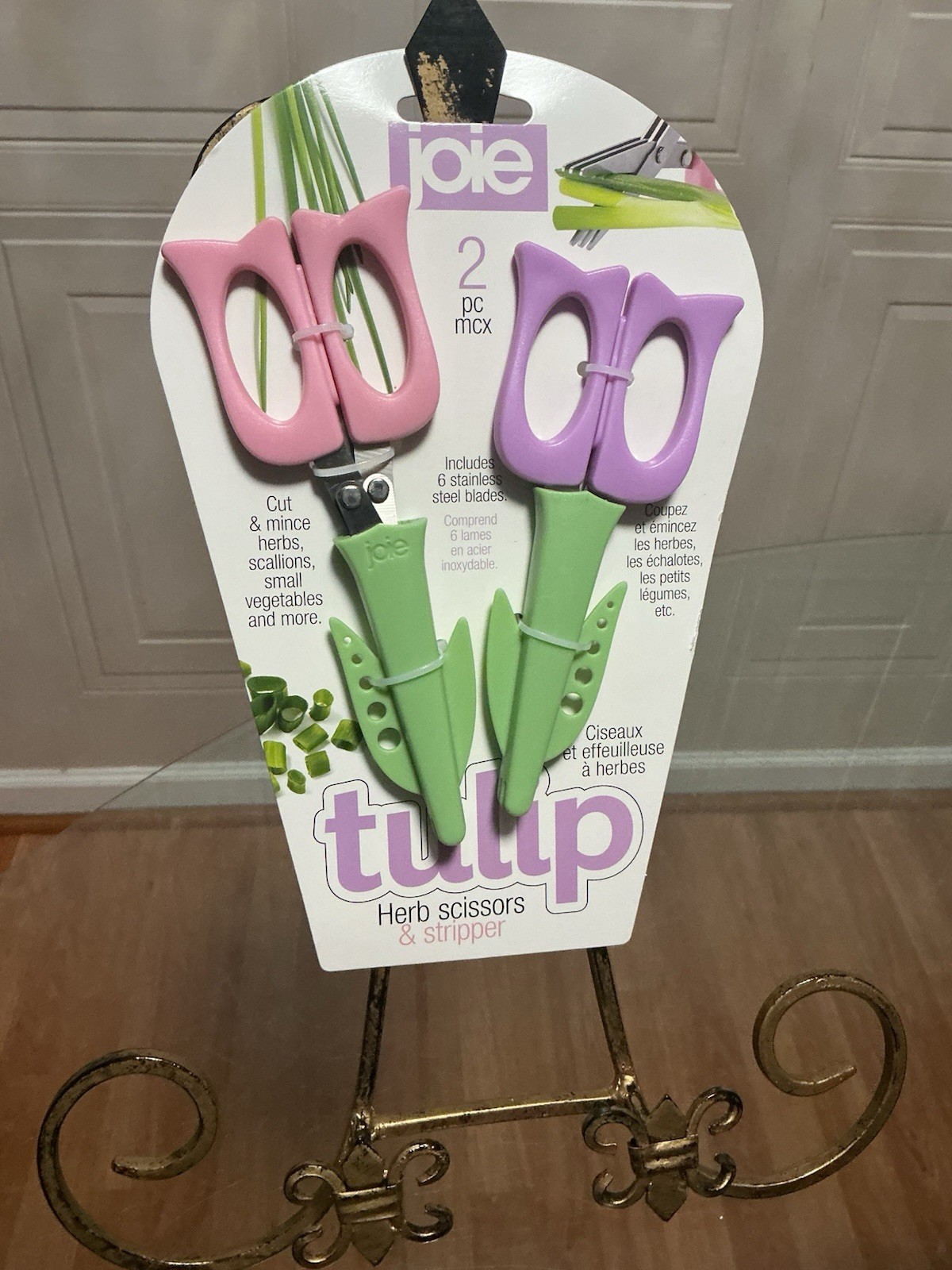 New Joie MSC Herb Scissors Stripper for Quick Efficient Cuts Set Of 2
