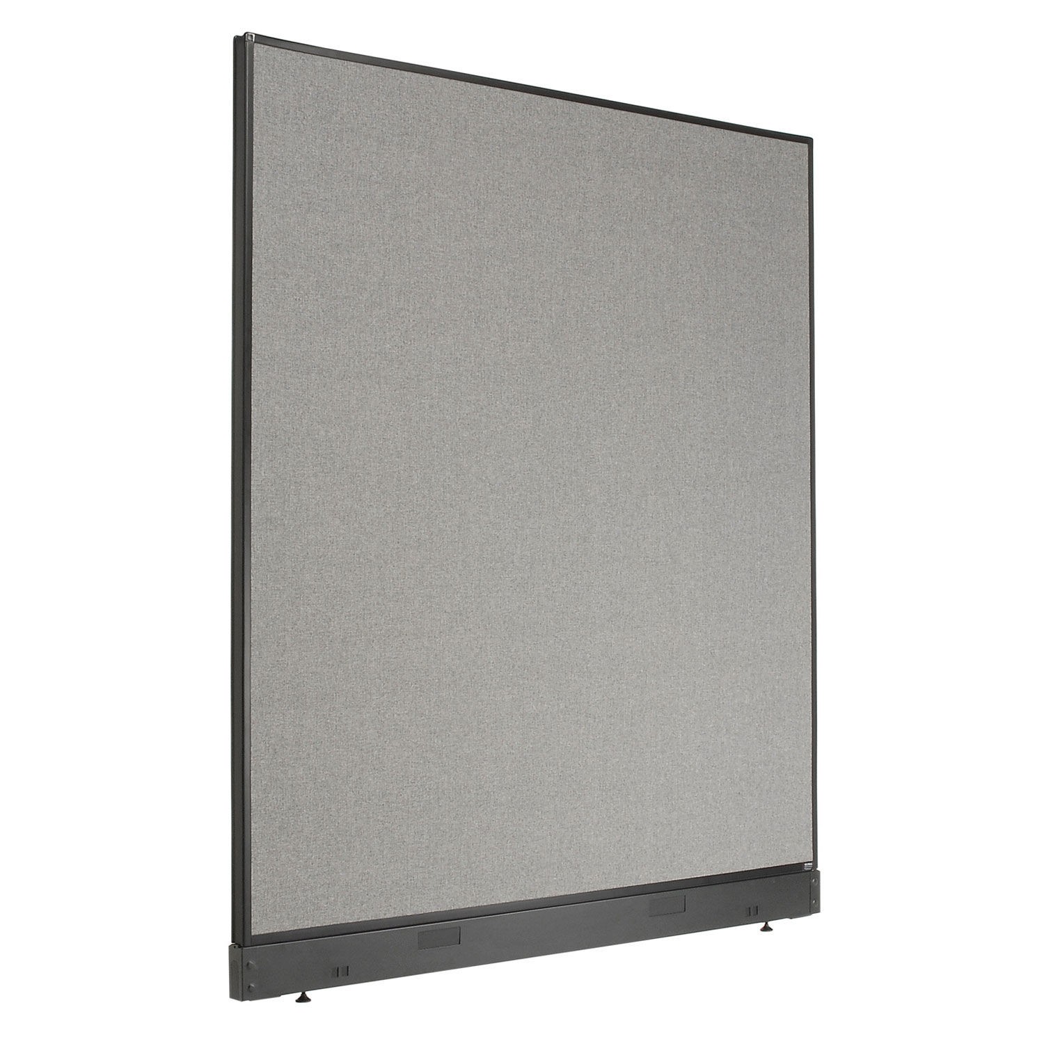 60-1/4"W x 64"H Non-Electric Office Partition Panel with Raceway Gray