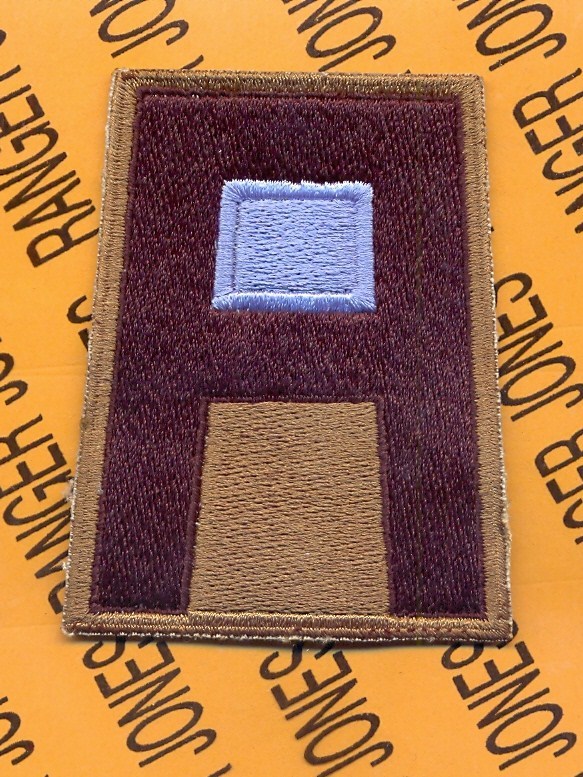 US Army 1st First Army Command Infantry Branch SSI 3" patch c/e