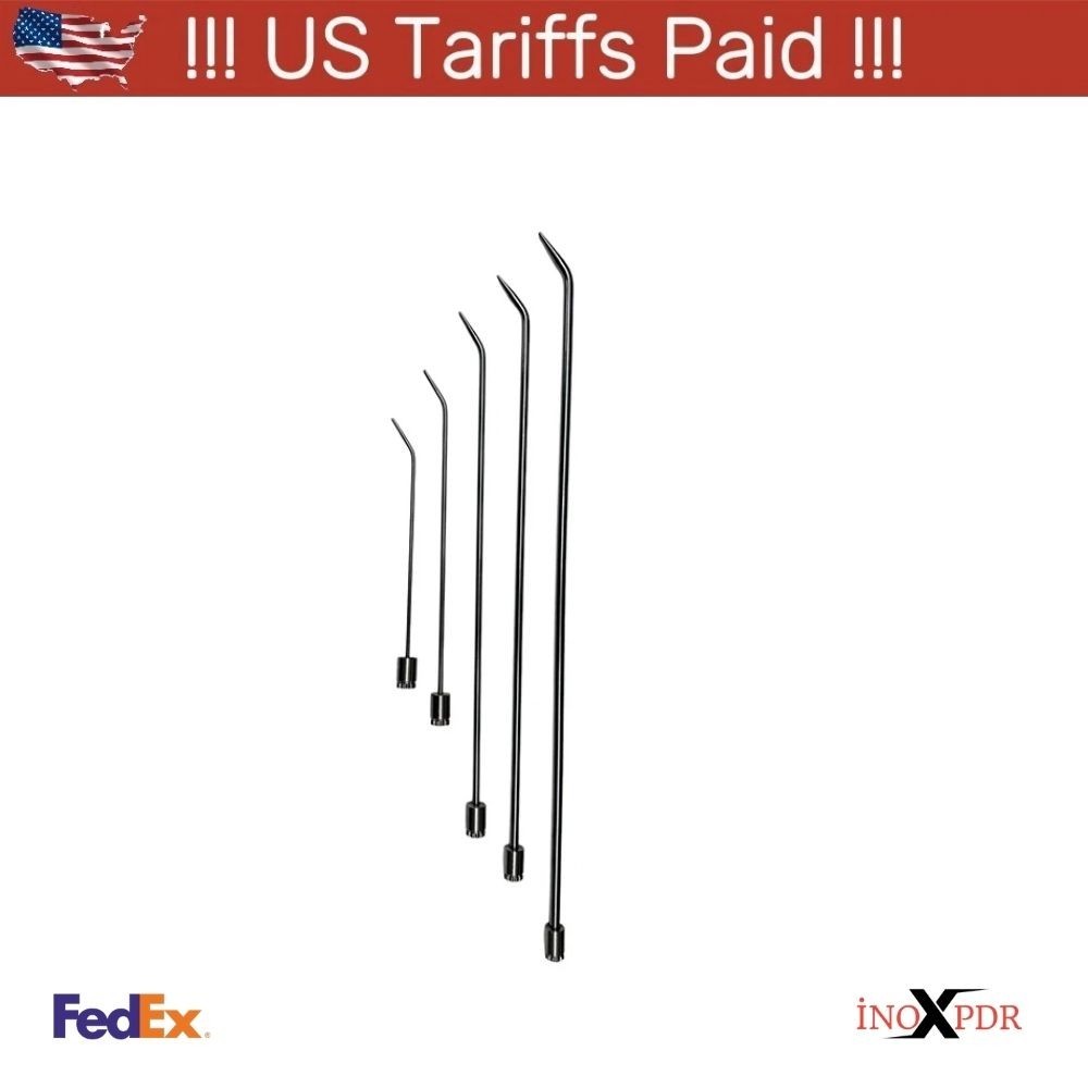 5-Piece Sharp Tip Single Bend Paintless Dent Repair (Handle Not Included)