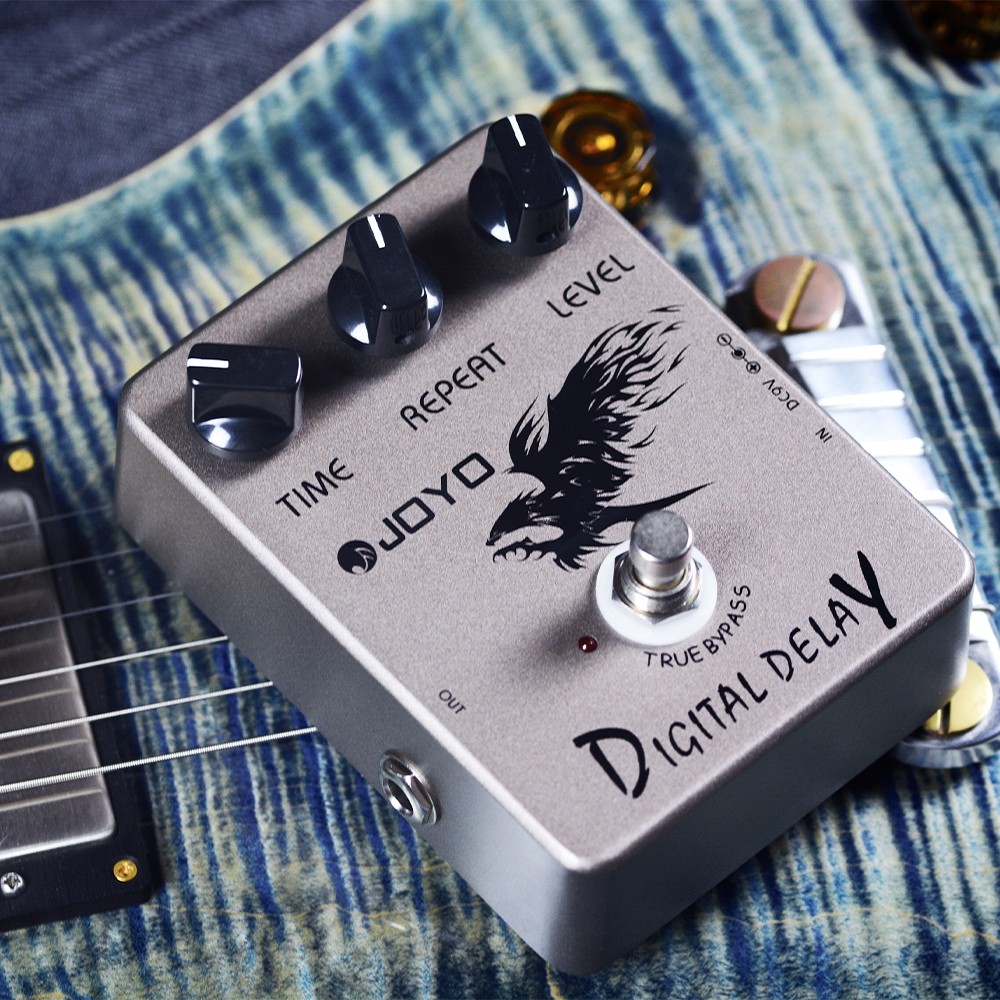 JOYO Digital Delay Guitar Pedal Range 25ms-600ms Time/Repeat/Level True Bypass
