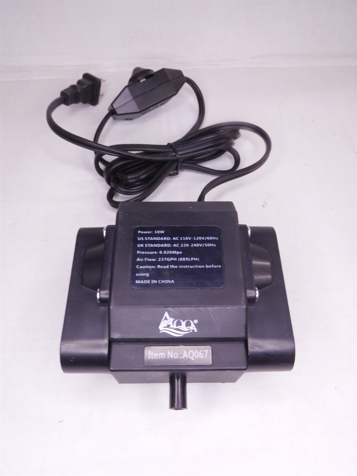 AQQA AQ067 Aquarium Air Pump (ONLY) (080725)