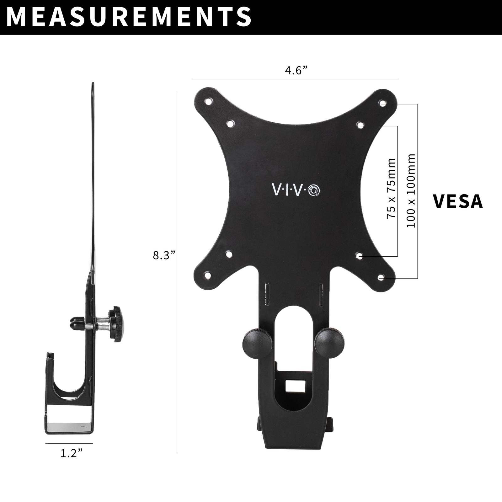 VIVO Quick Attach VESA Adapter Bracket Designed for Viotek Model NBV24CB2