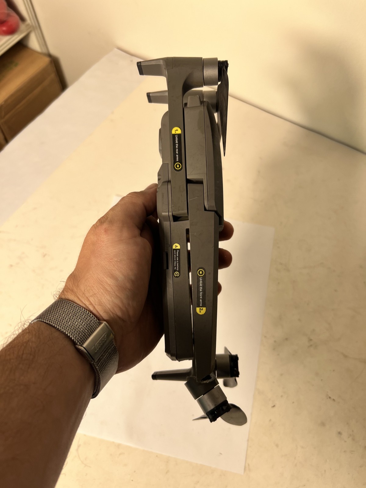 Vivitar VTI Phoenix Foldable HD Camera Drone DRC-LSX10 UNTESTED No Bat Read 1846