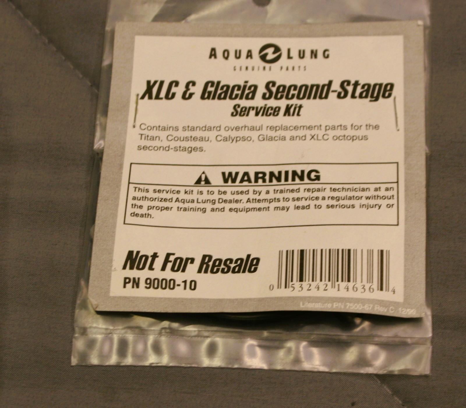 Aqualung service kit. XLC Glacia Titan  Calypso No longer made  NLA scuba diving
