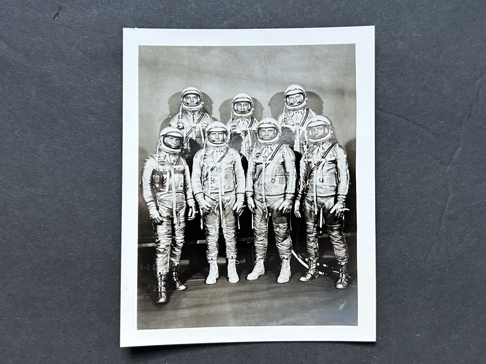 1961-1962 NASA Project Mercury 7 Astronauts in Spacesuits 4 x 5 Publicity Photo