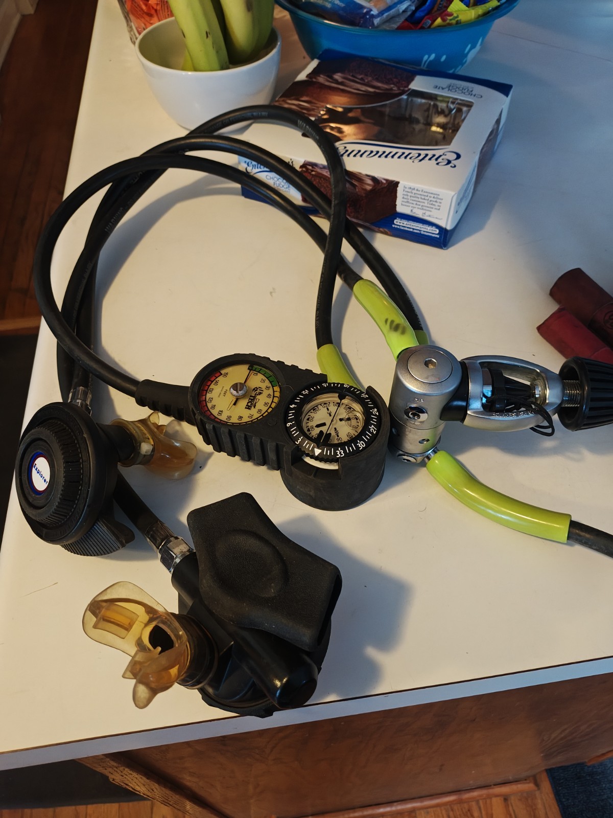 Sherwood Scuba Regulator Set Complete Includes Pressure & Depth Gauges