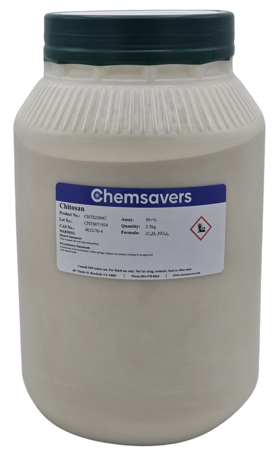 Chitosan, 90+% (Deacetylated), 2.5kg