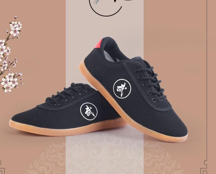 New Men's Oxford sole Tai Chi shoes Canvas martial art training Shoes breathable