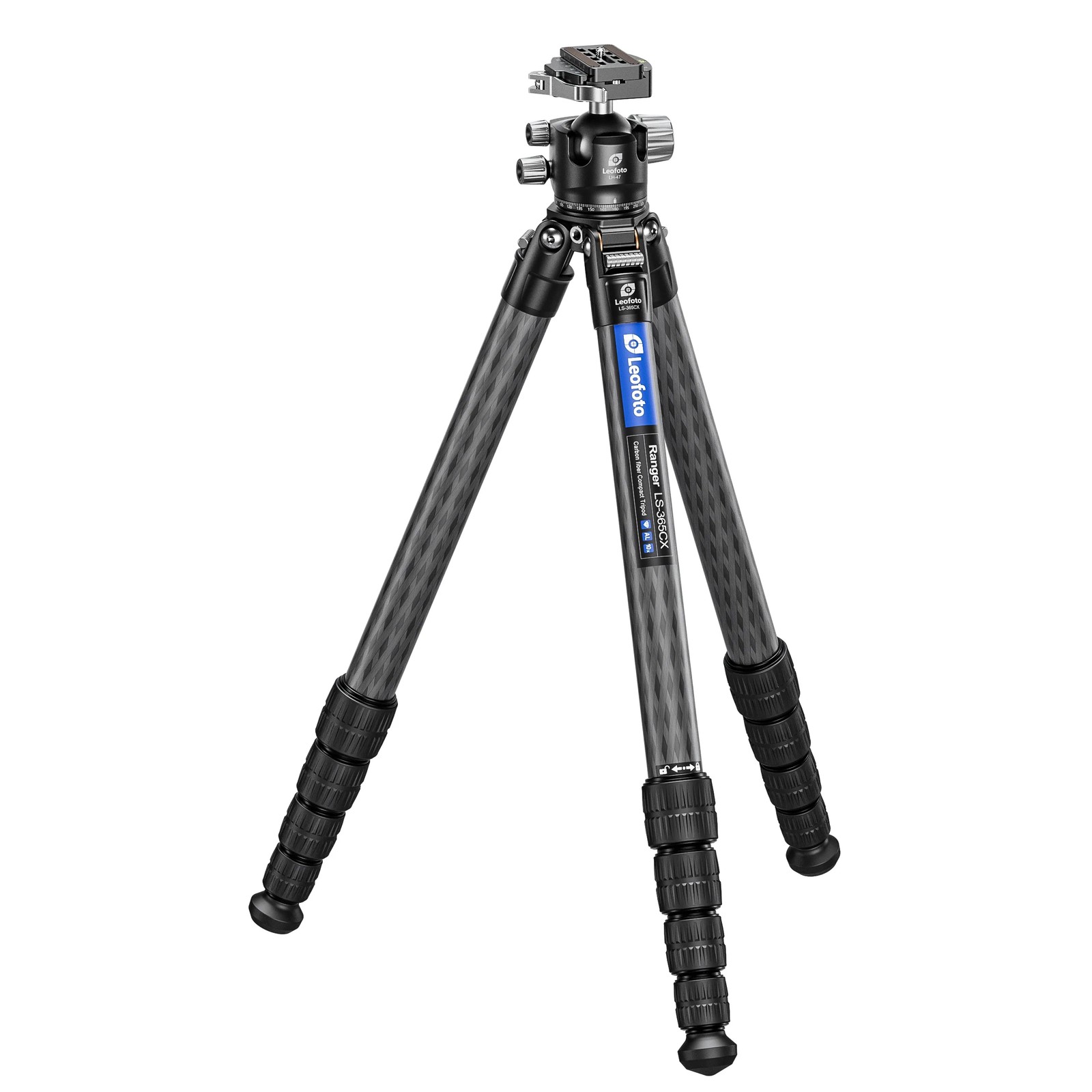 Leofoto LS-365C X Version Ranger Series Tripod + Ballhead Set - LS-365CX+LH-47LR