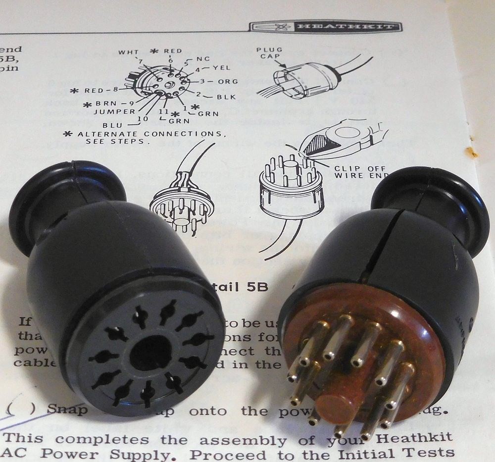 *BRAND NEW 11 PIN CONNECTORS FOR HEATHKIT TRANSCEIVERS