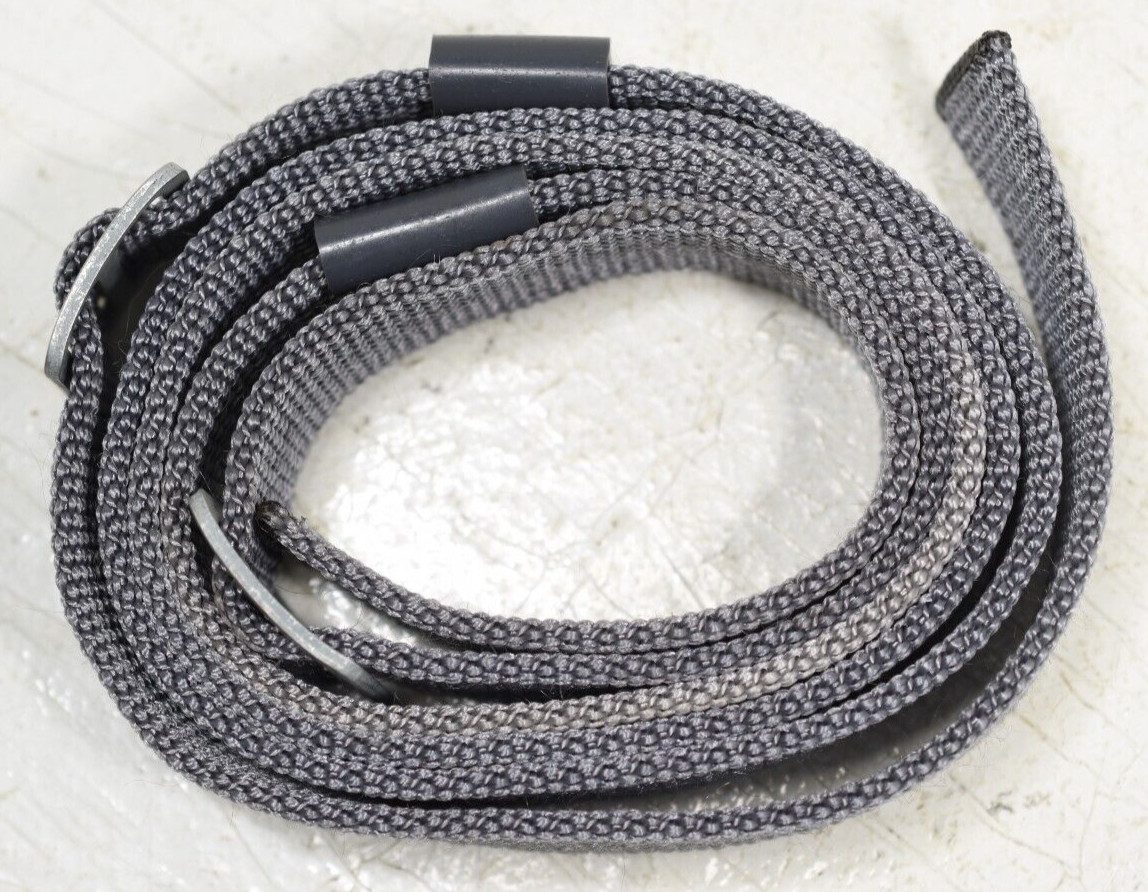 East German USSR Nylon web Gray Surplus 56" total length Rifle Sling Unissued