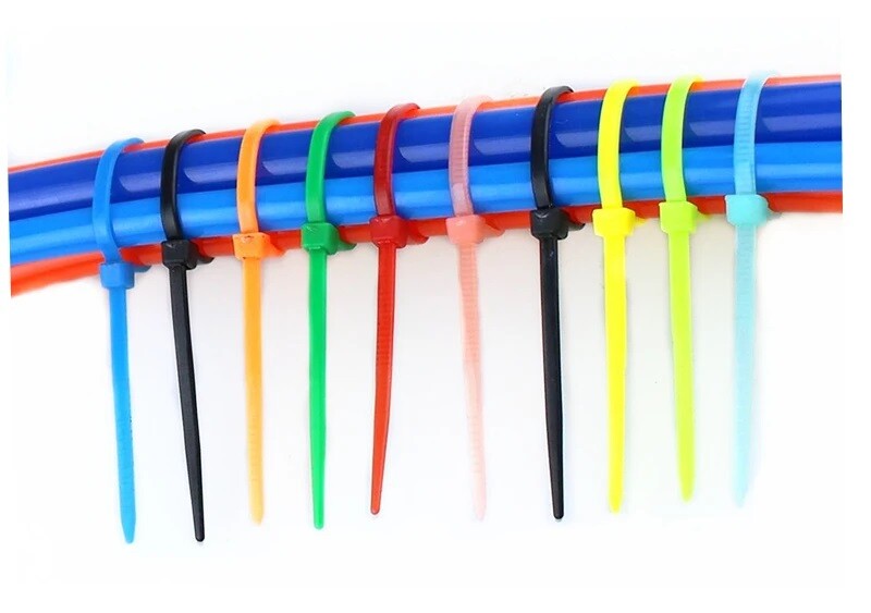 Nylon Cable Zip Ties Self-Locking Cable Wire Resitance Tie Wrap Supply 100Pcs