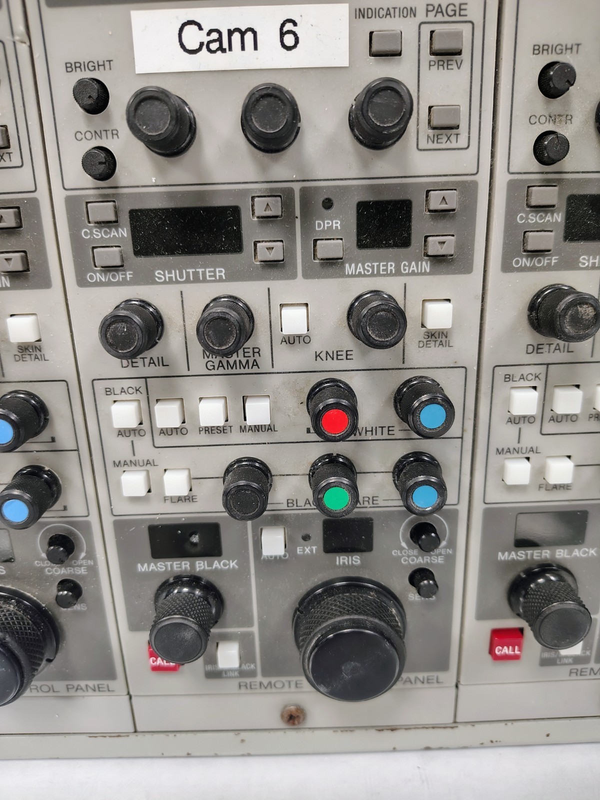 (4) SONY REMOTE CONTROL PANEL RCP-TX7 - NO CABLES - UNTESTED