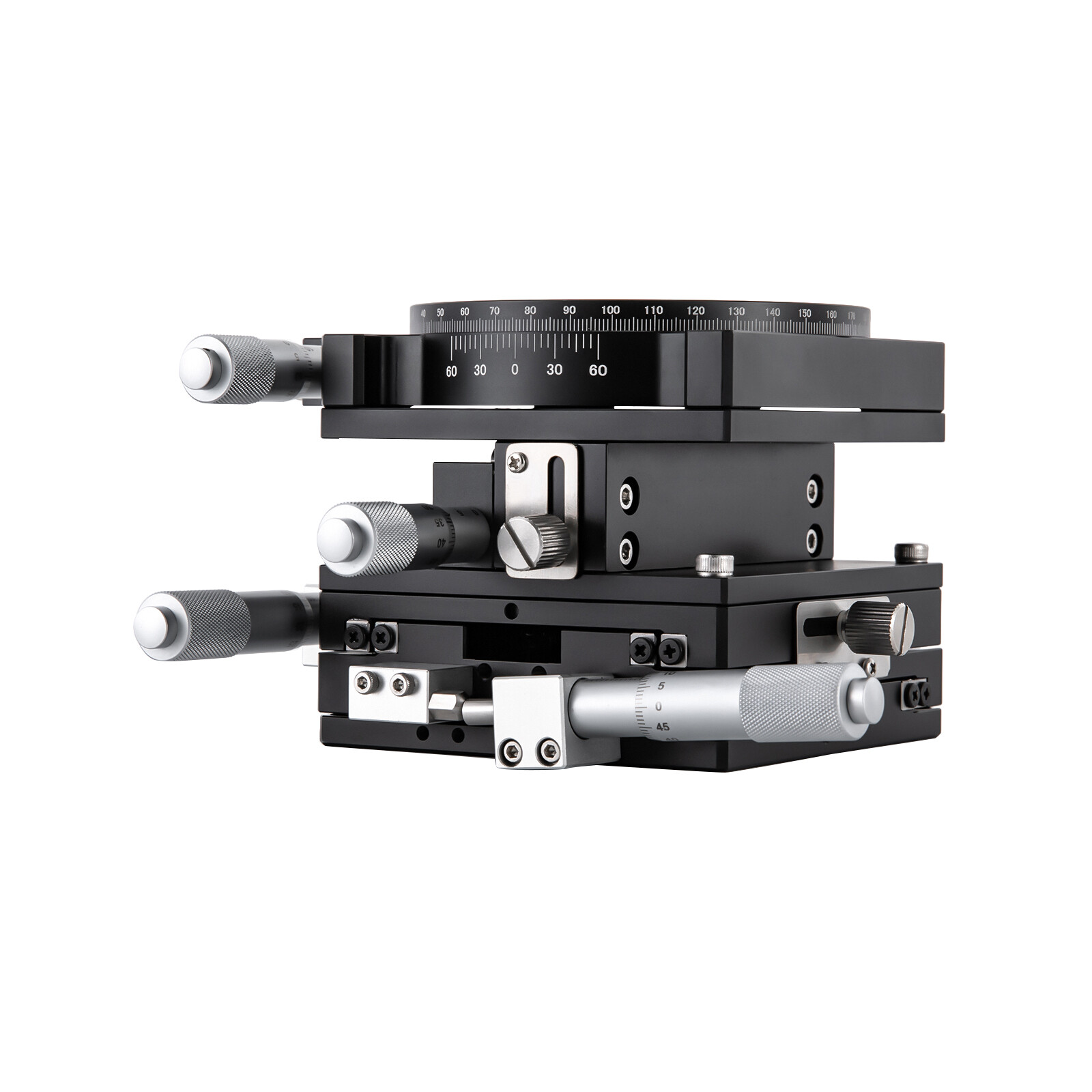 4 Axis-XYZR Driven Linear Standard Manual Precision Linear Positioning Stage NEW