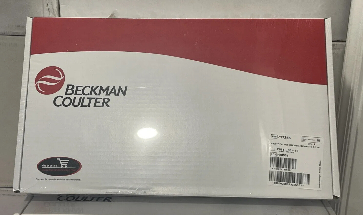 Beckman Biomek 100µL Pipette AP20 AP96 Tips P20 Sterile  960 Tips 717255