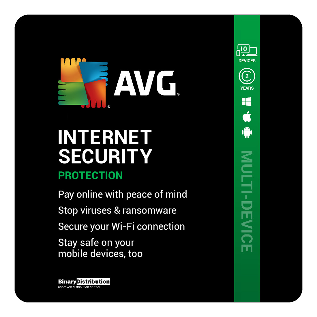 AVG Internet Security 2026 - 10 Devices - 2 Years - Virus Protection [Download]