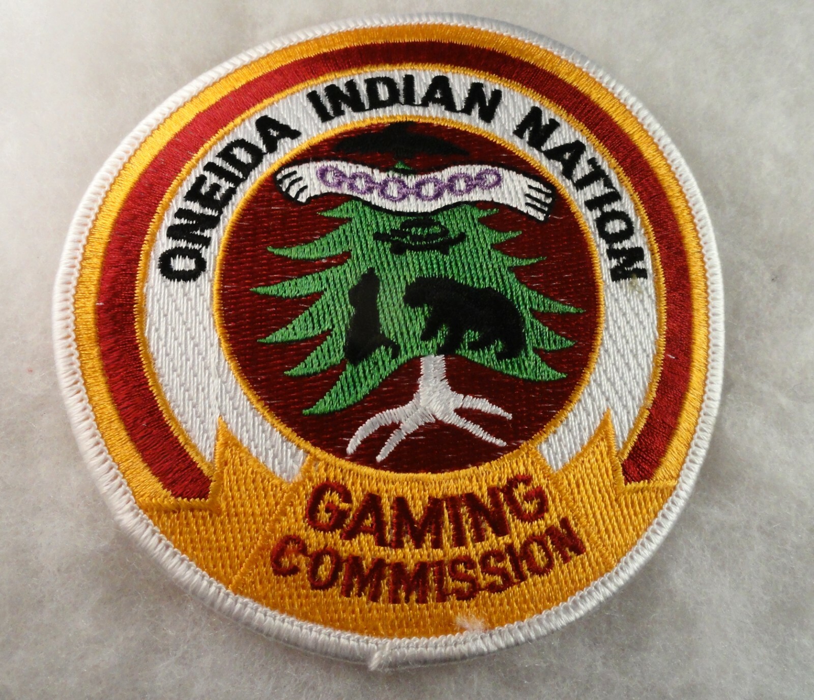 VINTAGE 4 1/2"  Oneida Indian Nation Gaming Commission  Patch