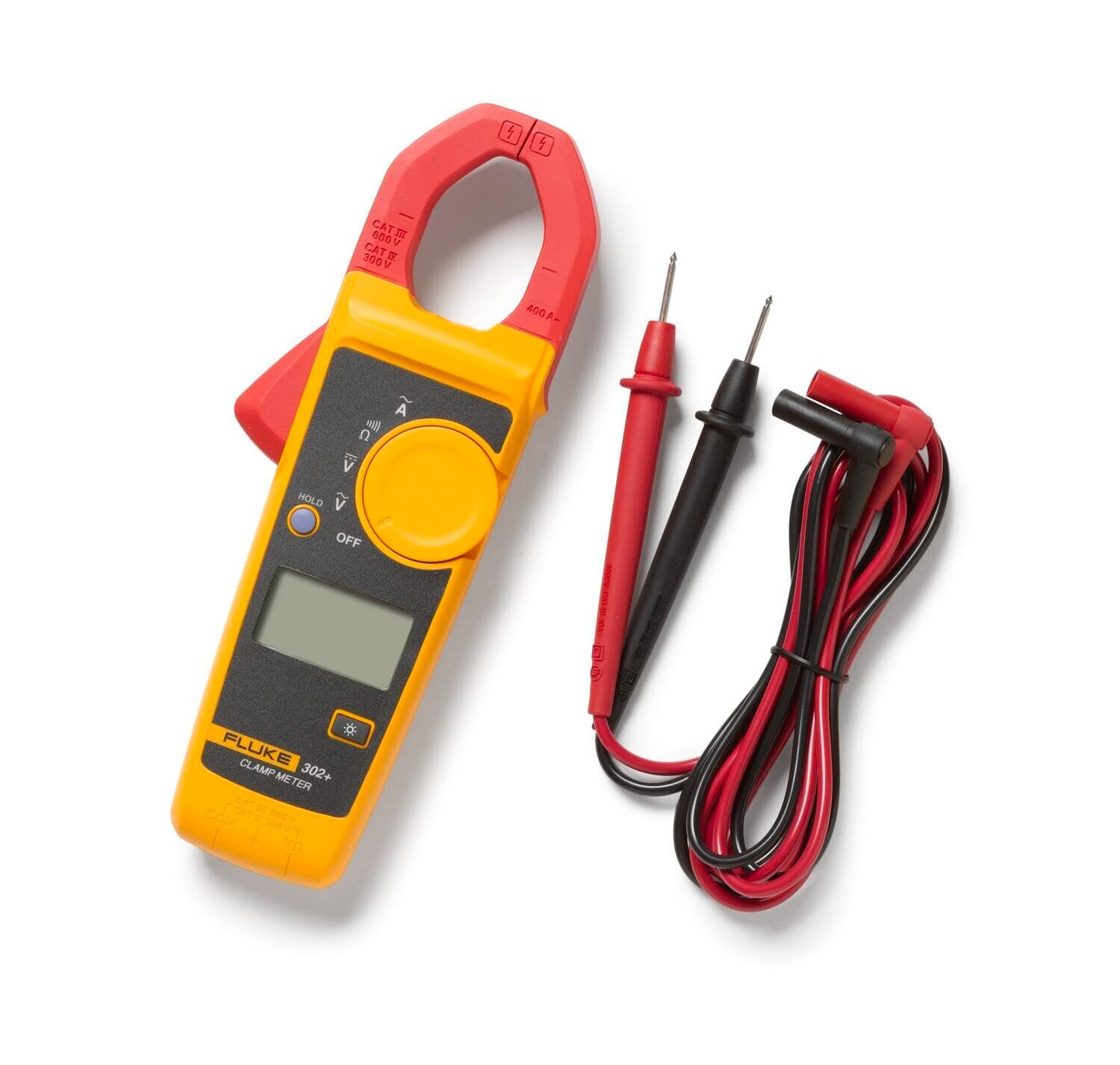 Fluke 302+ Plus AC400A Digital Clamp Meter Tester AC / DC Volt Amp Multimeter