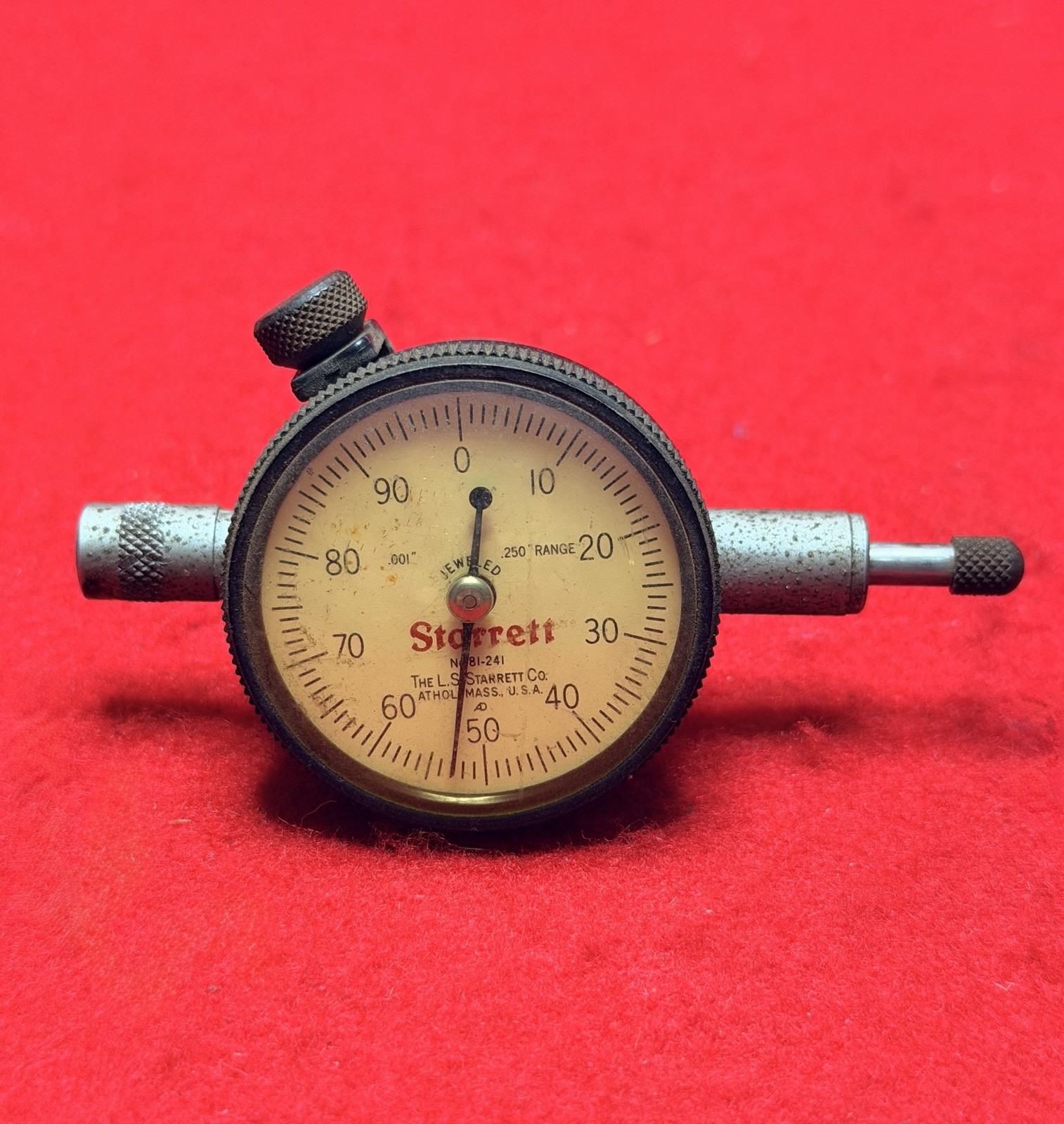 Starrett 81-241 Dial Indicator, .001"-.250” Range