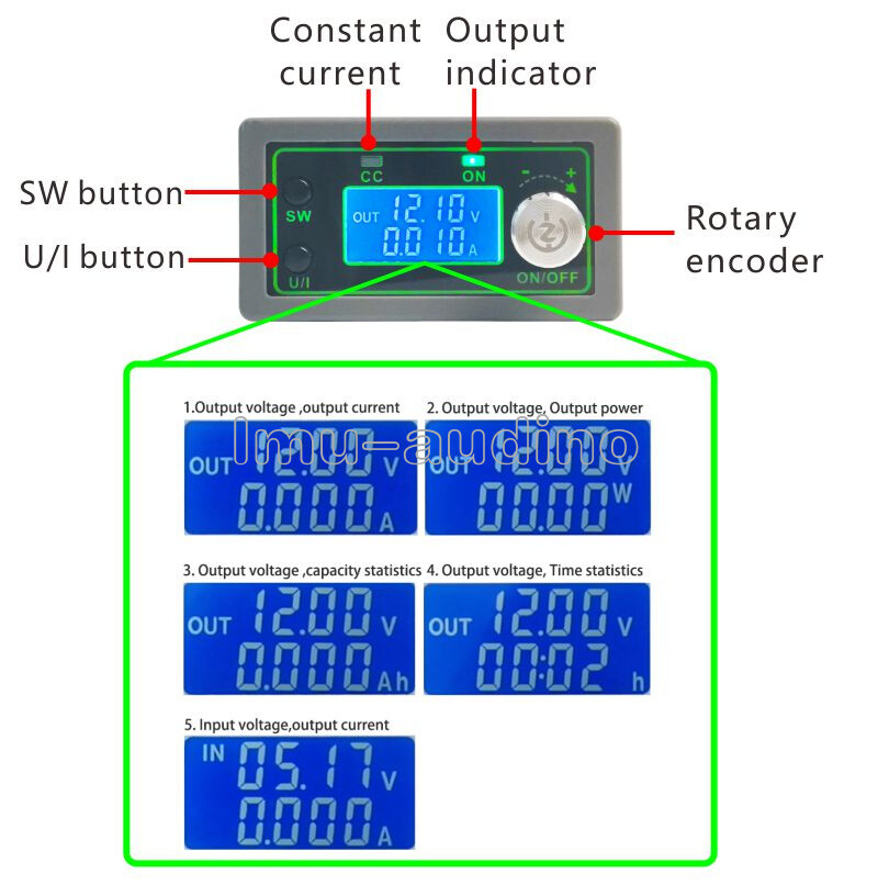 WZ5005L 50V 5A CNC Adjustable Power Supply Module Buck Step-Down Module DC CV