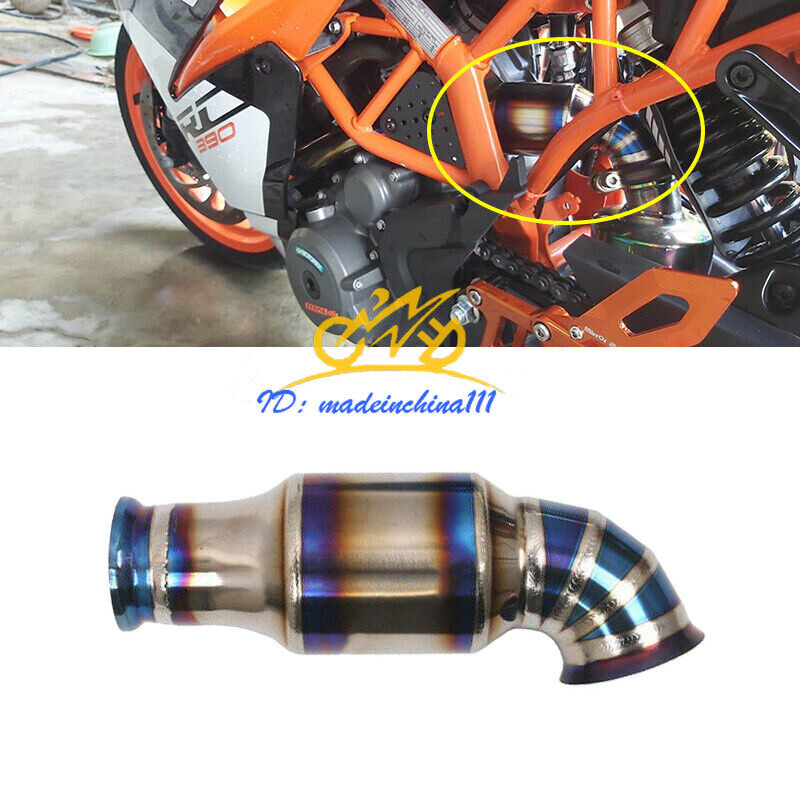 Motorcycle Exhaust Mid Pipe Titanium Modified For Duke 125 250 390 RC390 2017-20