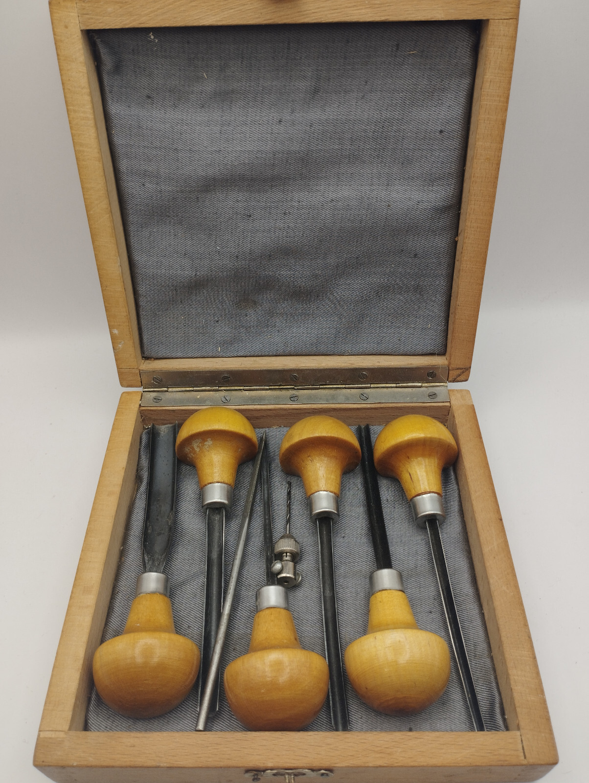 🇺🇦Vintage Collectible Wood Carving Tools Set USSR Woodworking Carving Kit