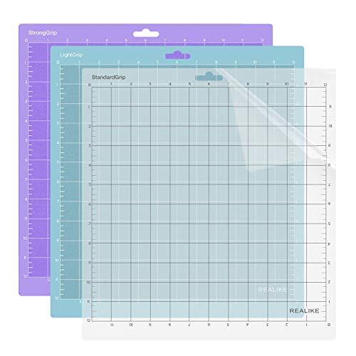 3 Pack 12x12 Inch Cutting Mat Variety Grips Adhesive for Silhouette Cameo