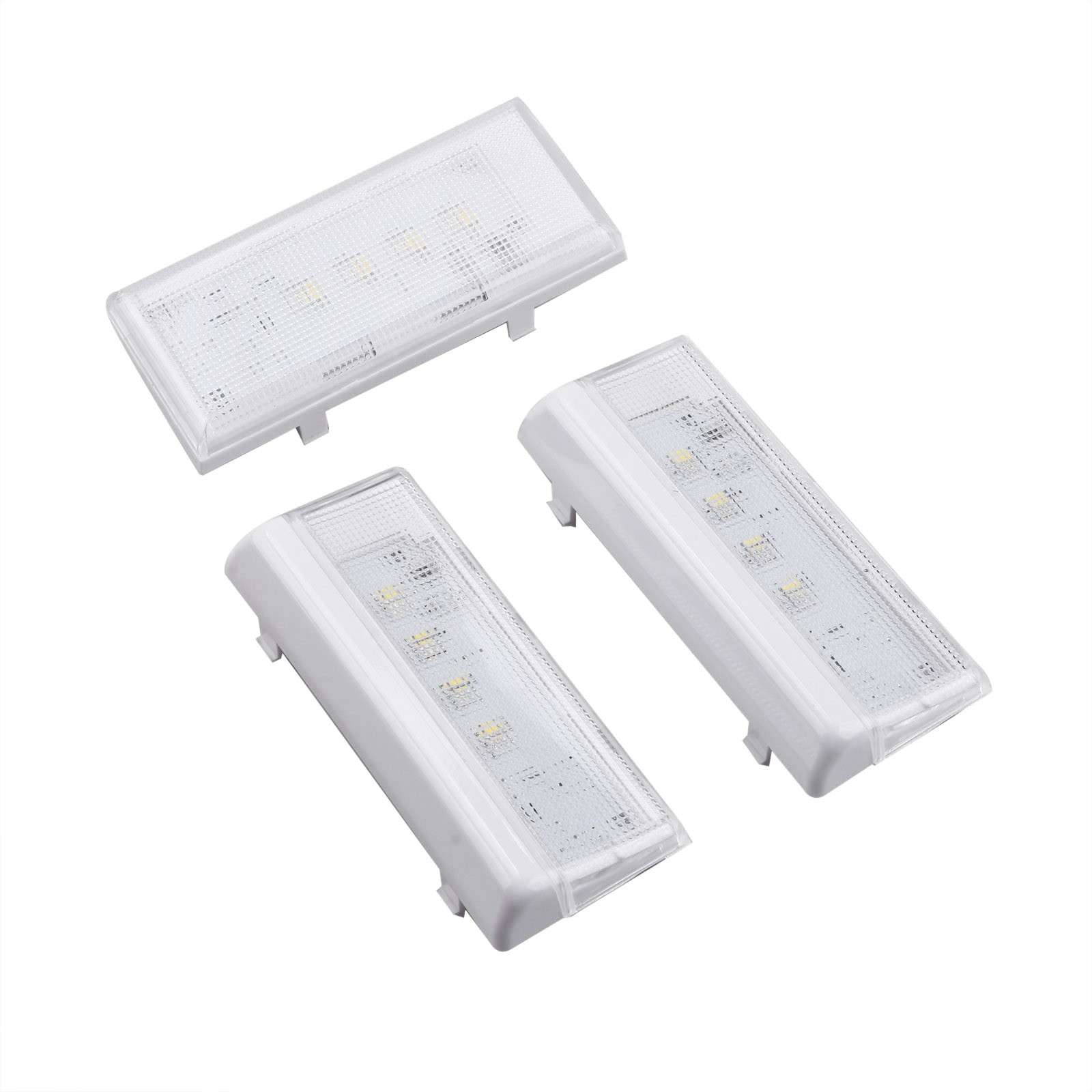 New 3-Piece LED Light Set Replacement 2x W10515057 & 1x W10515058 For Whirlpool